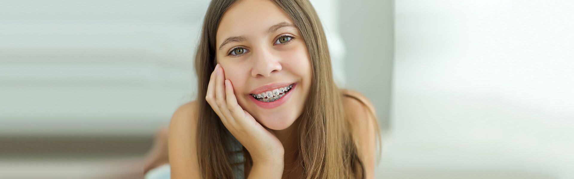 Girl after Using Braces Treatment